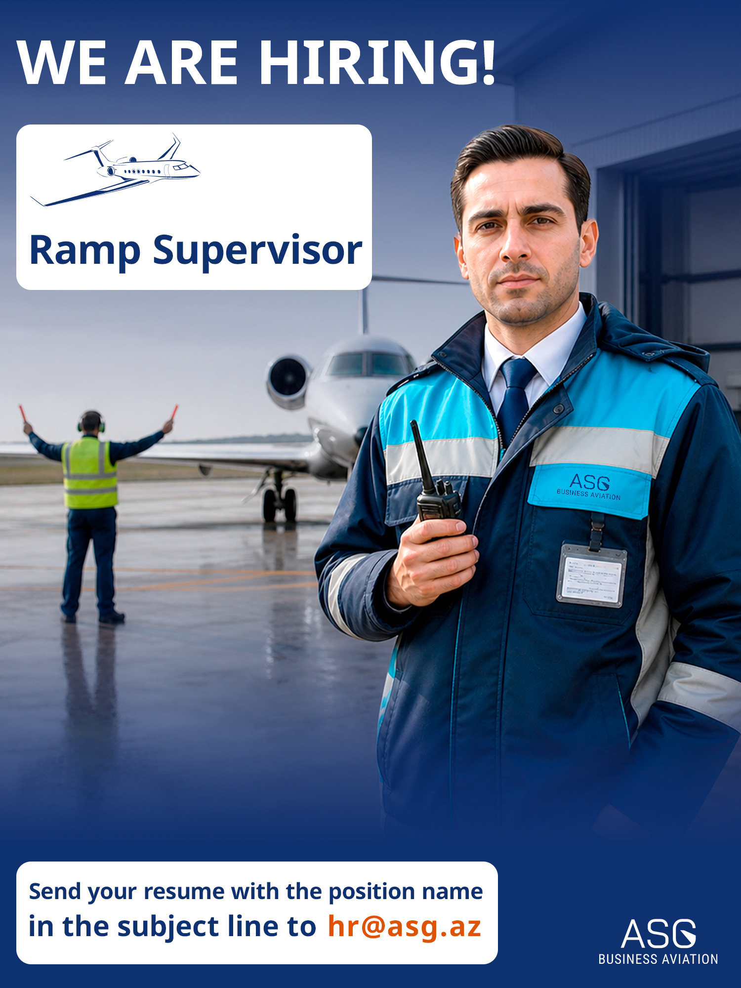 ASG Business Aviation is looking for a Ramp Service Supervisor